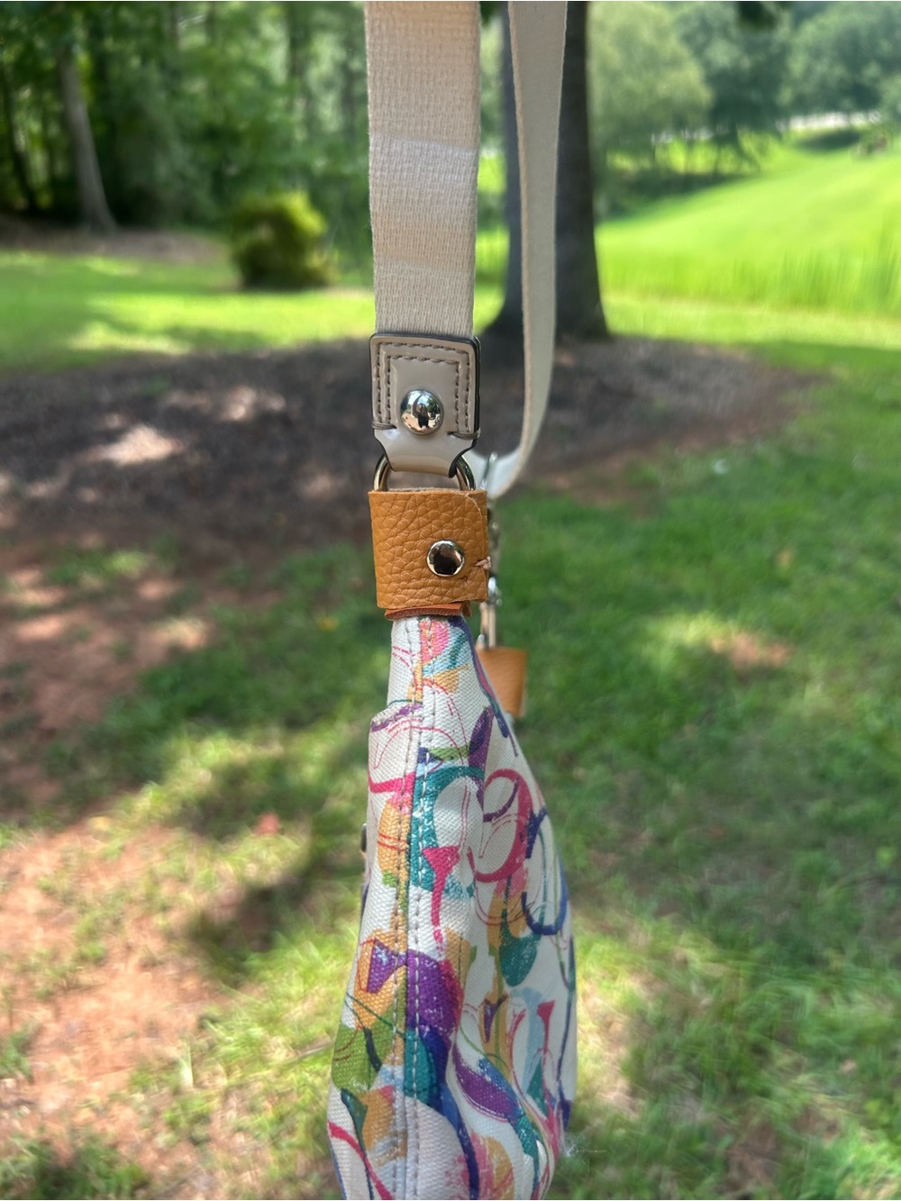 Coach Poppy Multicolor Graffiti Signature Canvas Crossbody Bag | Y2K Art Print - Picture 8 of 14